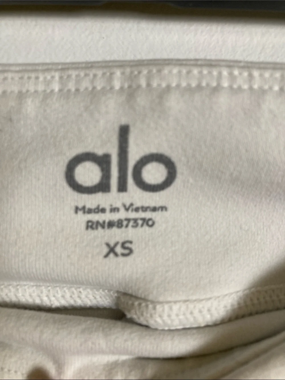 ALO Yoga Cream Activewear Bottoms with Subtle Logo